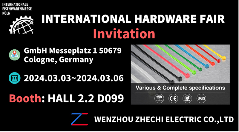 【 Invitation 】 ZHECHI vous invite sincèrement à participer au INTERNATIONAL HARDWARE FAIRir